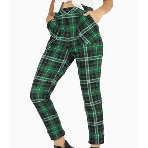 BM Tartan Slytherin cuffed pants